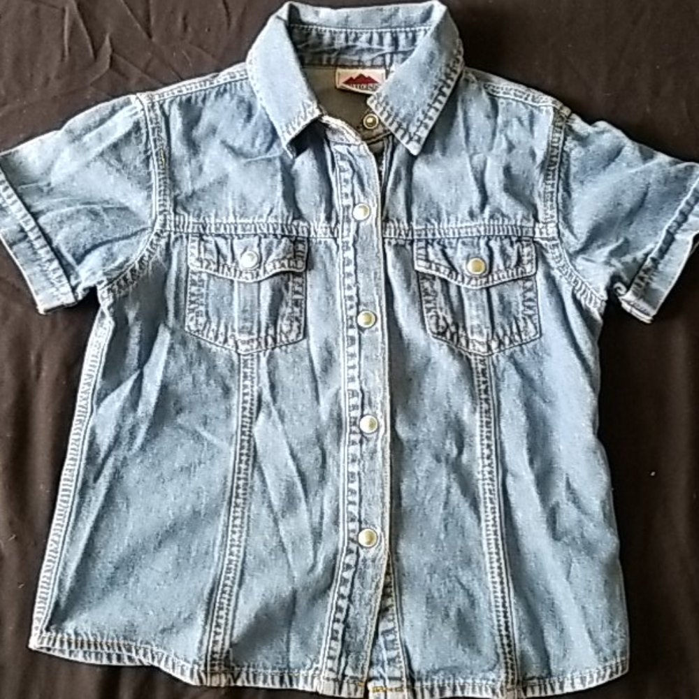 New Legends girls denim top